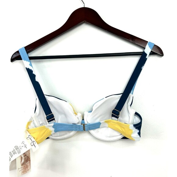 New Jessica Simpson Womens Sz S Smooth Sailing Tie Dye Underwire Bikini Top T3 - Picture 6 of 10